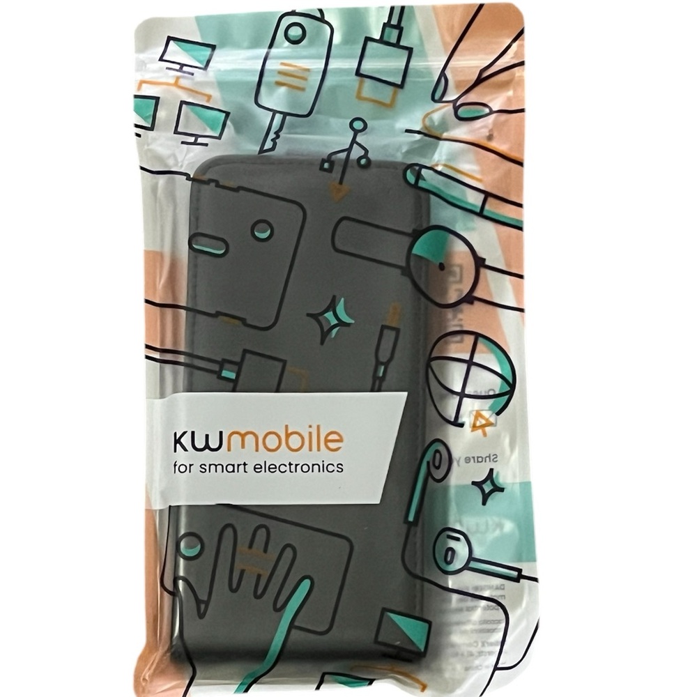 KW Mobile Black Vertical Flip Case in PU Leather for Samsung Galaxy AD4s